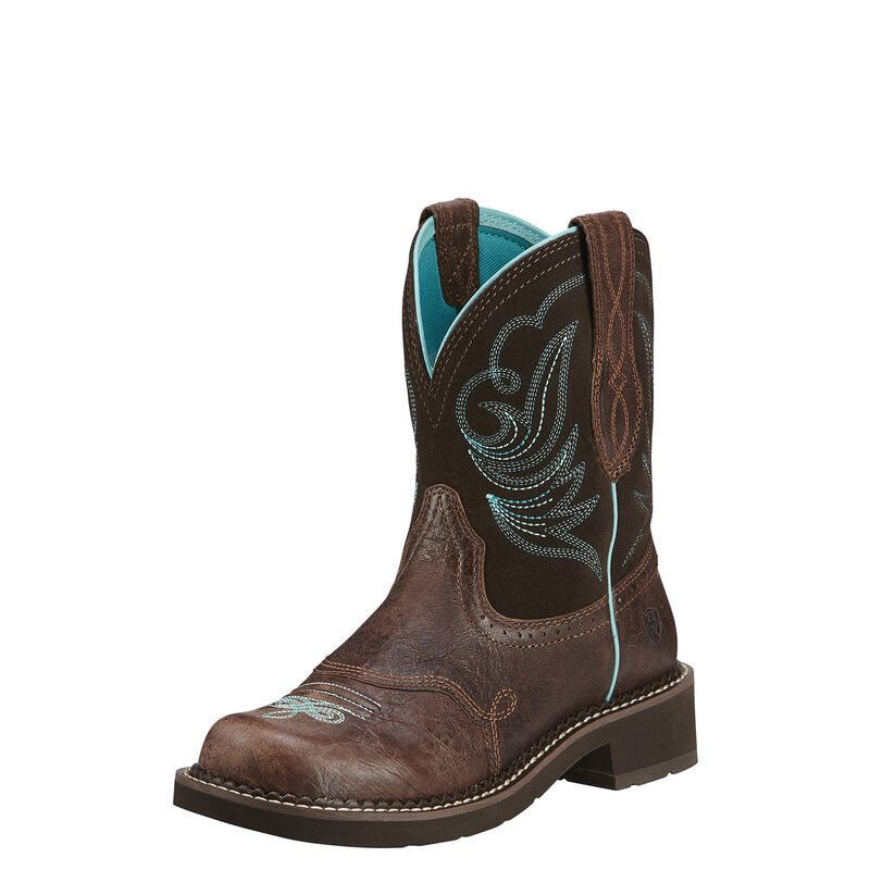 Ariat Fatbaby Heritage Dapper - Western Laarzen Koningsblauw Chocola Dames - 19913-169